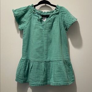Baby GAP green cotton dress in size 18-24 months